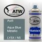 Preview: Audi, Aqua Blue Metallic, LY5X / N5: 400ml Sprühdose, von ATW Autoteile West.